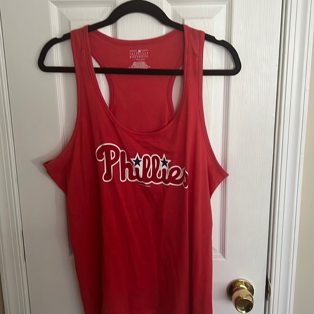Womens Philadelphia Phillies racer back tank top